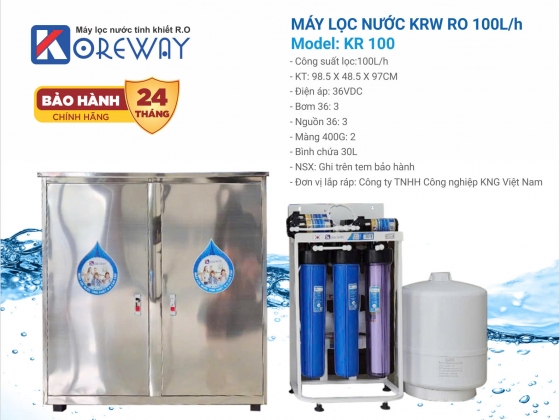 máy lọc nước bán công nghiệp 100l/h